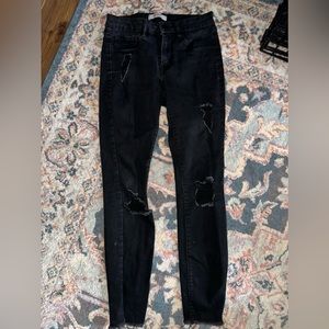 Black Refuge skinny jeans